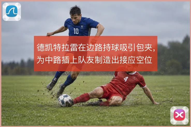 德凯特拉雷在边路持球吸引包夹,为中路插上队友制造出接应空位